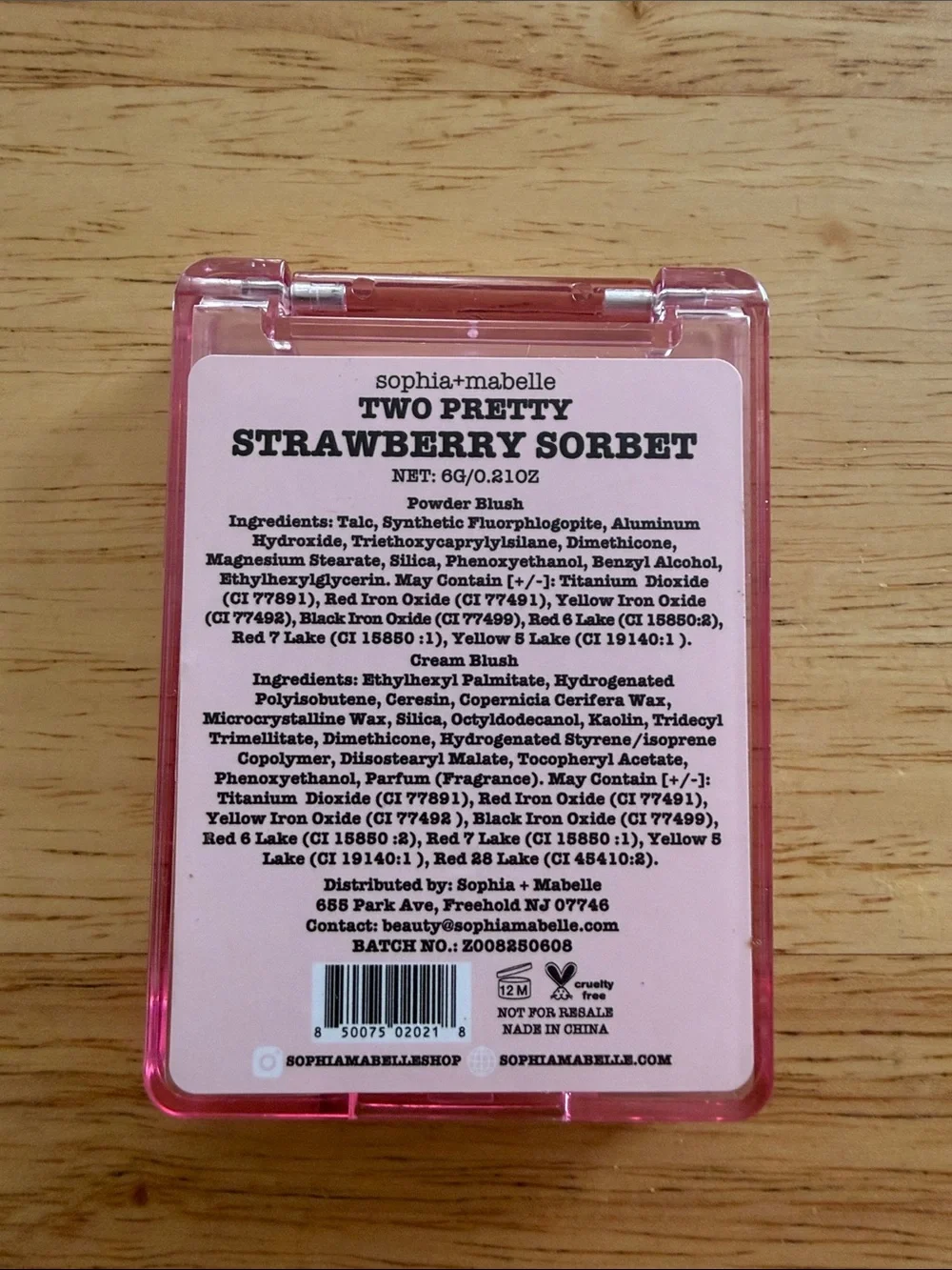 sophia+mabelle Two Pretty Cream & Satin Blush Duo - Pink Peach